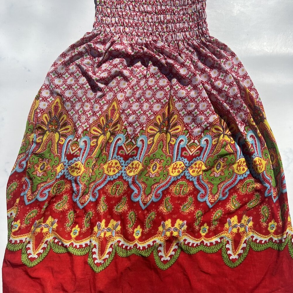 Boho Strapless Paisley Sundress Cover-Up – Women’s M (Never Worn) - Picture 5 of 6